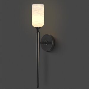 Alabaster Wall Sconce, Modern Bronze Bathroom Sconces, Marble Sconces Wall Light